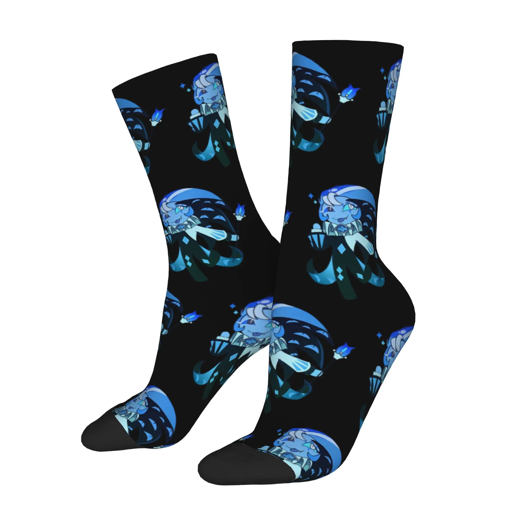 Cookie Run Kingdom Shadow Milk Cookie Outfits Men Women Socks Compression  Sport Middle Length Stockings Warm Wonderful Gifts