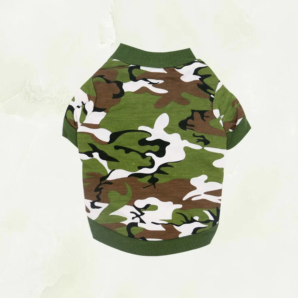 

Dog Camouflage Clothes Durable Outdoor Puppy Coat Fashion Pet Costume For Walking Jogging Daily Use Pet Dog Clothes