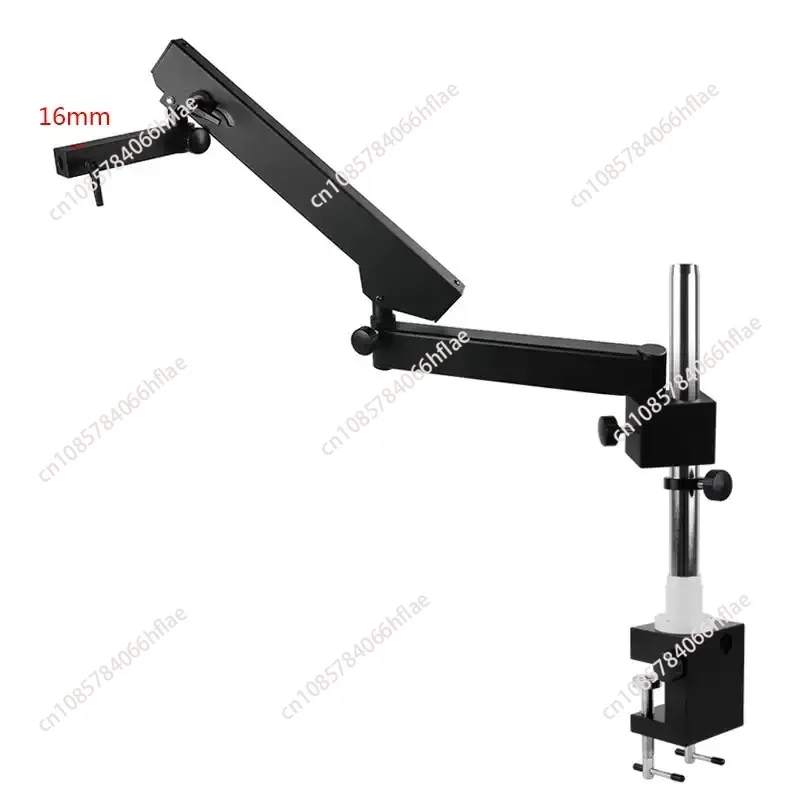 76mm Focus Holder Articulating Arm, 32mm Pillar Clamp Microscope Stand for Lab Trinocular Binocular Stereo Scope