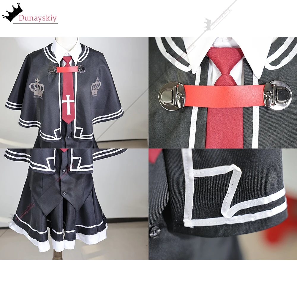 Anime Wonderful Everyday Tsui No Sora Zakuro Takashima Down The Black Dress Cosplay Costume じらいけい JK School Women Uniforms Suit