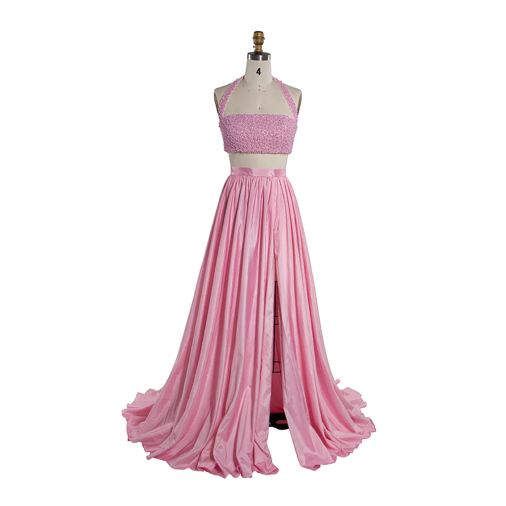 

Wedding Dresses and Evening Gown for Photo Shoot Pink Woman Ceremony Dress Pregnancy Photoshoot Outfit YW250080