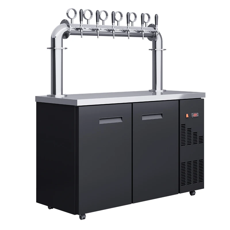 Commercial draft beer dispensers, air-cooled craft beer equipment, stainless steel beer vending machine dispensers