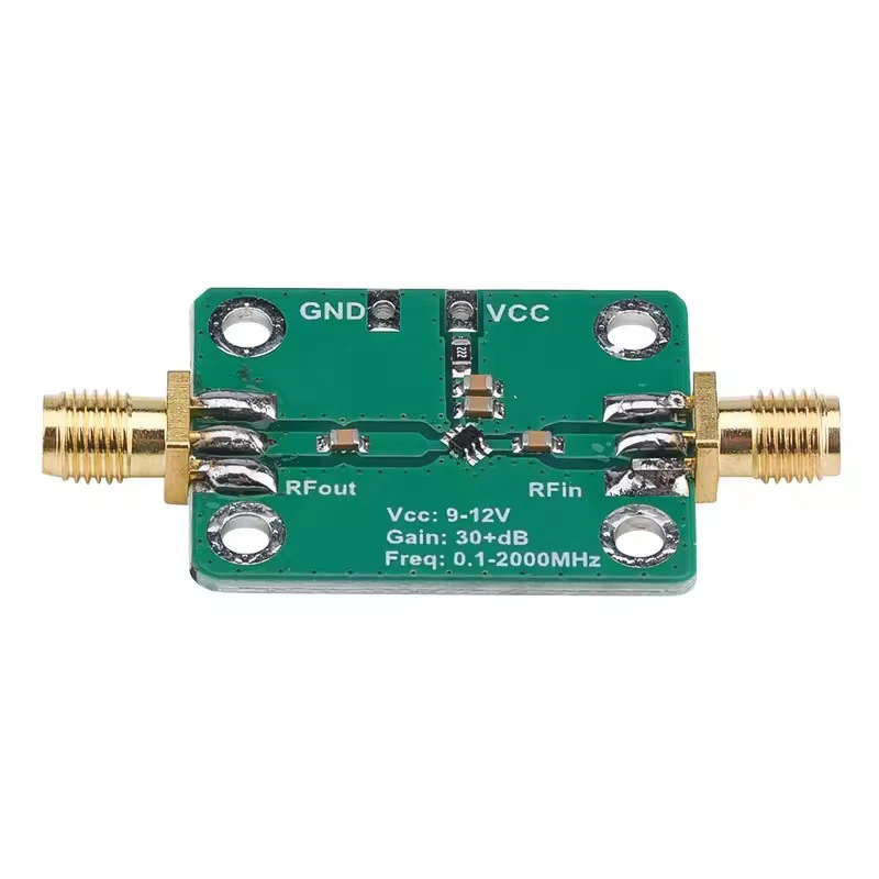 0.1-2000MHz Broadband RF Amplifiers Microwave Radio Frequency Amplifier Module Gain 30dB LNA Board Modules