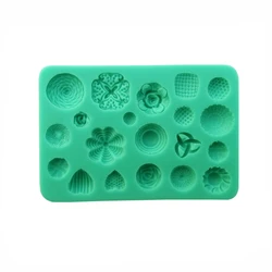 3D Patterns Silicone Mold Resin Tools Sugarcraft Chocolate Cupcake Baking Mould Fondant Cake Decorating Tools