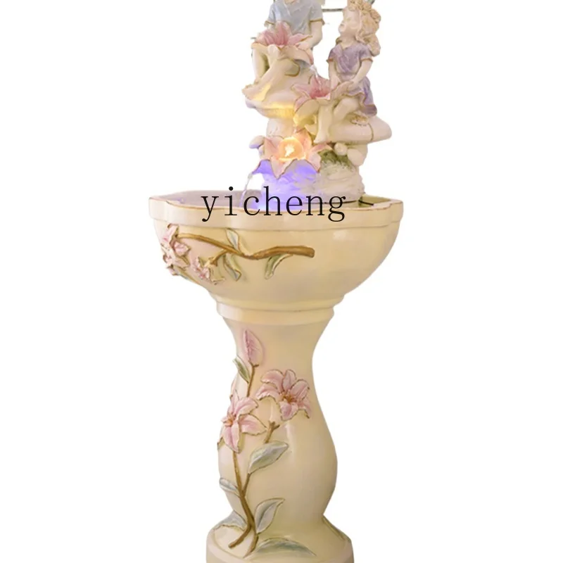 Zf Wedding Gift Fountain Water Decoration Fengshui Wheel Decoration Moving into the New House Gift