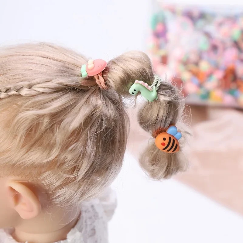 10-200 قطعة إكسسوارات شعر الأطفال لطيف عقال الصيف نمط جديد شريط مطاطي صغير الطفل عقال إكسسوارات الشعر