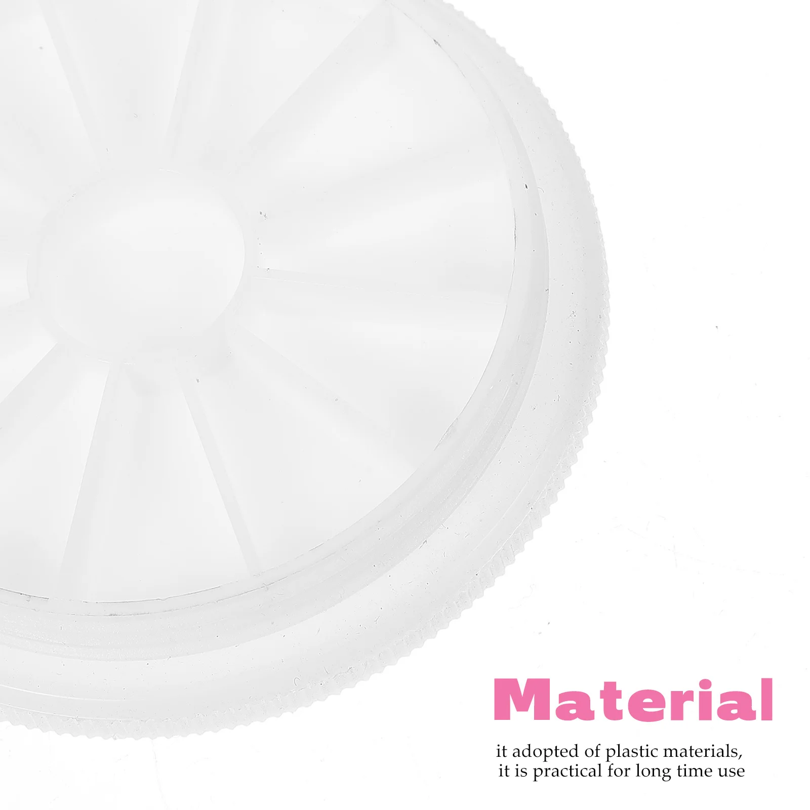 2 قطعة صندوق منظم أحجار كريمة الأظافر عالي المتانة من البلاستيك حقيبة تخزين فنية للأظافر حامل ملحقات مانيكير فارغ للاستخدام المنزلي في الصالونات