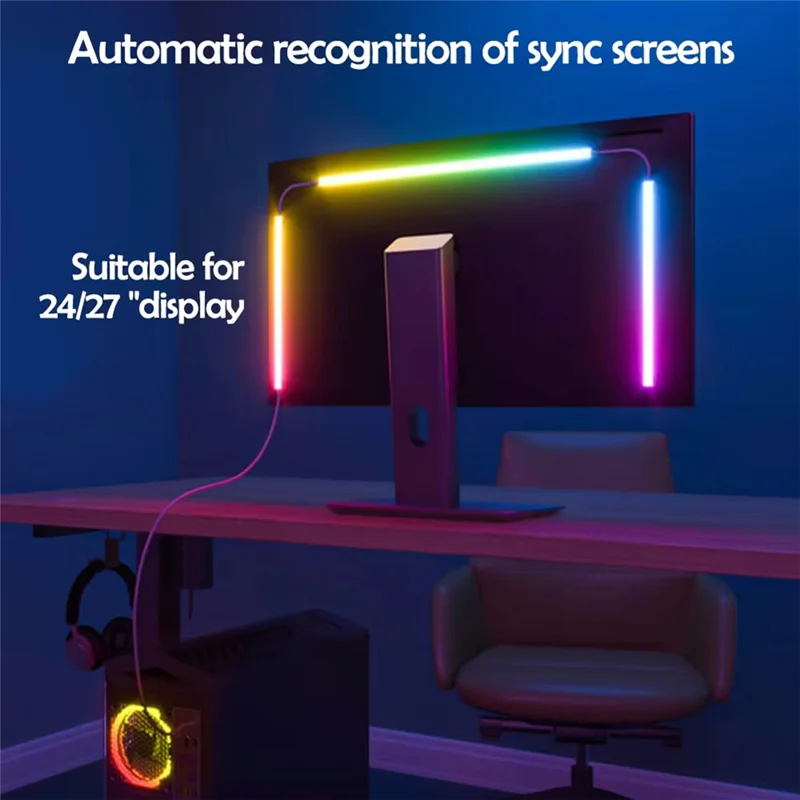 

RMWIN-Sync Strip Smart Ambient Lighting Lights Подсветка дисплея ПК Подсветка экрана для вечеринок
