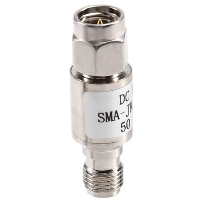 

Superior-DC Block SMA 50V DC Blocker 50Mhz-6Ghz 50Ohm RF Coaxial Module