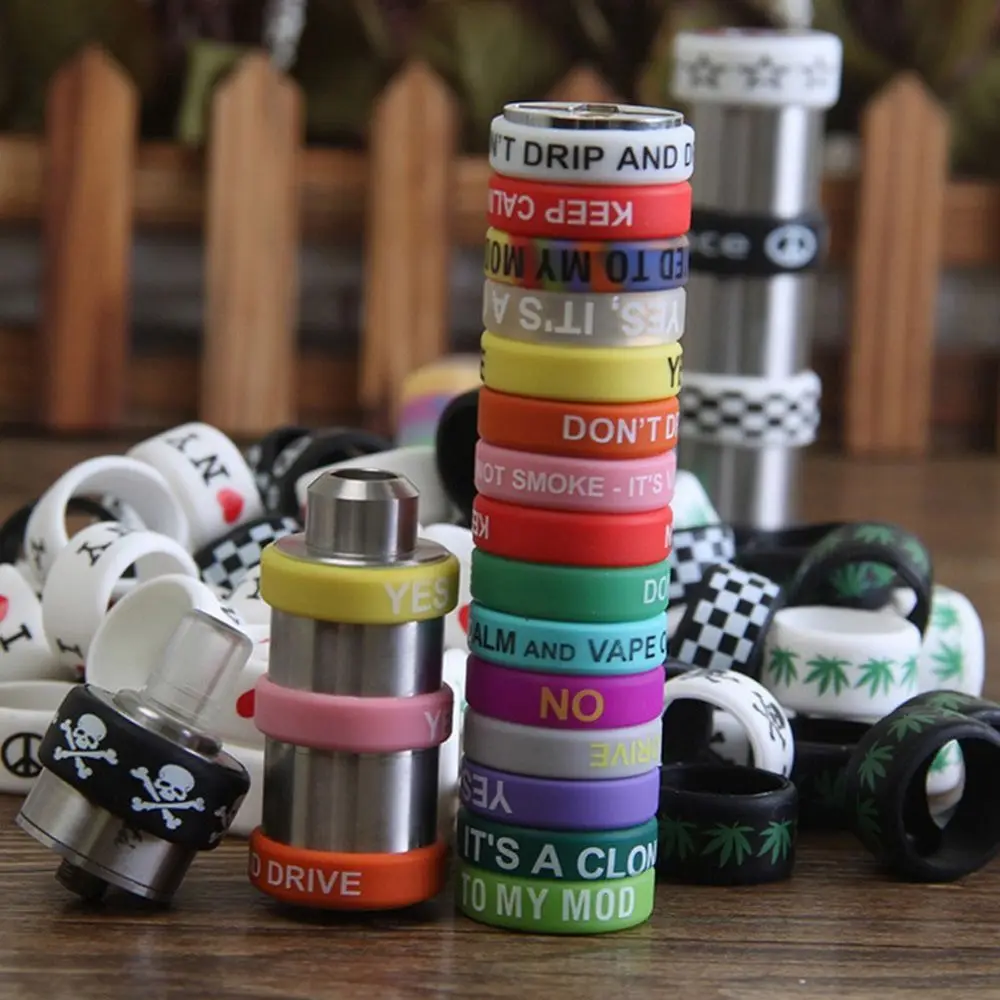 New Vapor Vape Mod Mechanical Mods Rubber Silicone Anti Slip Ring Band for RBA RDA Tank