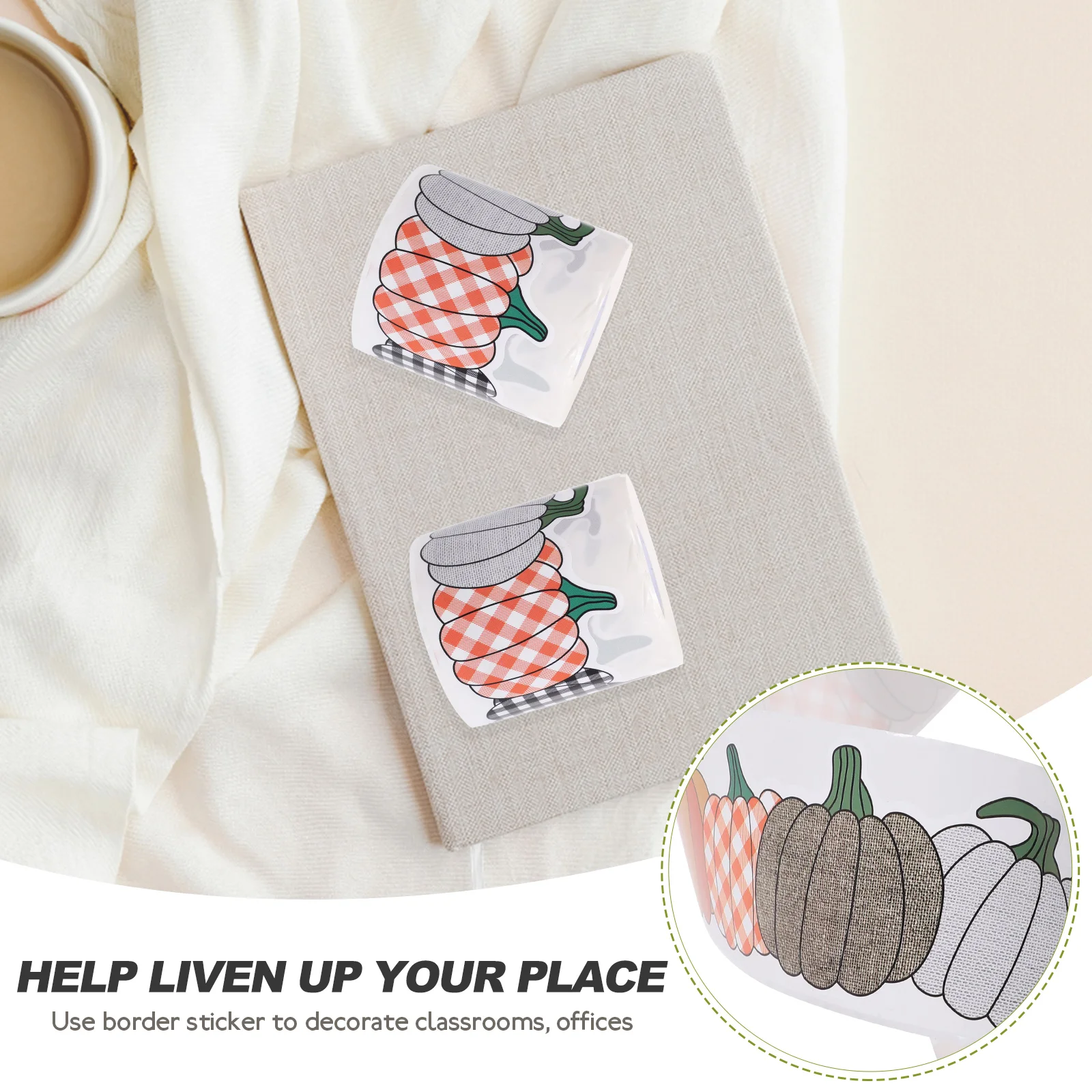 

Waterproof Adhesive Sticker Decorative Border Bulletin Board Decorations Blackboard Decal Stickers Cartoon Adorable Convenient