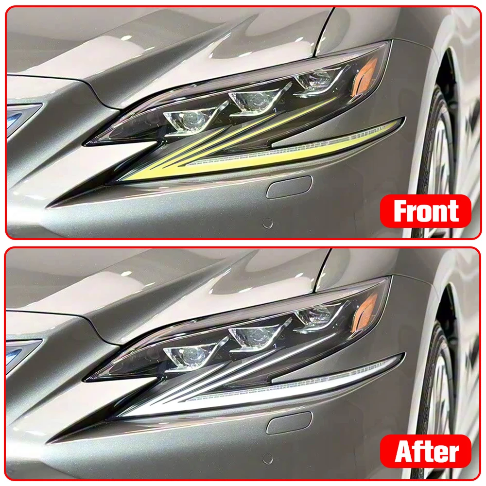 Fit For Lexus LS LS350 LS500 2017-2021Front Headlight Daytime Running Light Strip Angel Eye Daytime Running Light Tube