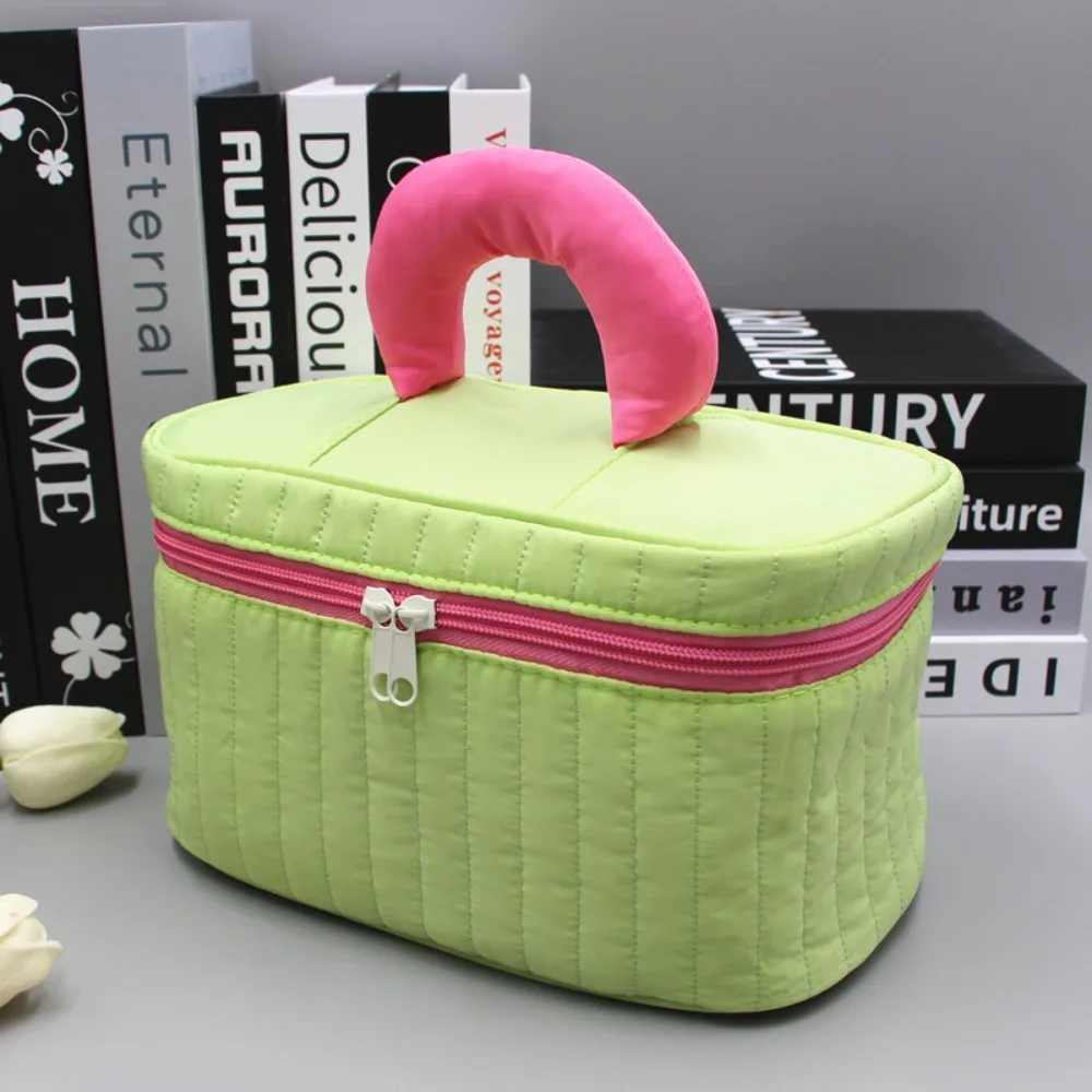 Knitting Tweed Cosmetic Bag Organizer Make up Bag Large Make up Pouch Portable Travel Toiletry Bagmake up pouch