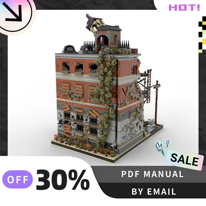 [4560 peças] conjunto de blocos de construção criativos personalizados moc town hall stem brinquedos educativos diy kit de modelo de construção presentes de aniversário