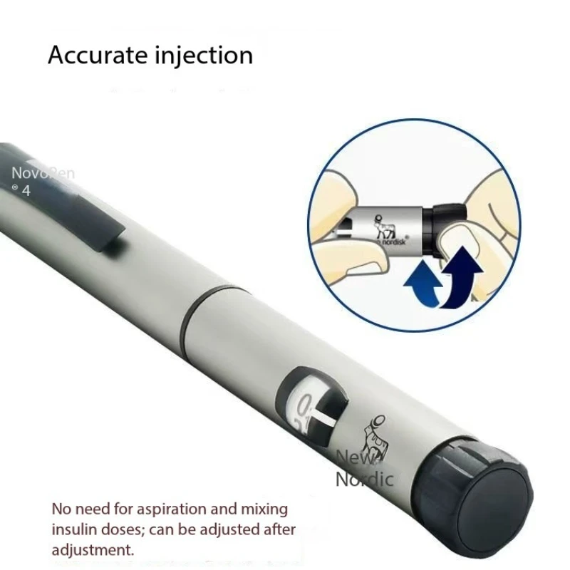 Nord Pen 4 قلم حقن ذاكرة الجلوكوز في الدم 3 مللي Novo Nordisk 4 قلم الأنسولين ، حقنة الأنسولين صحة المنزل نوفو