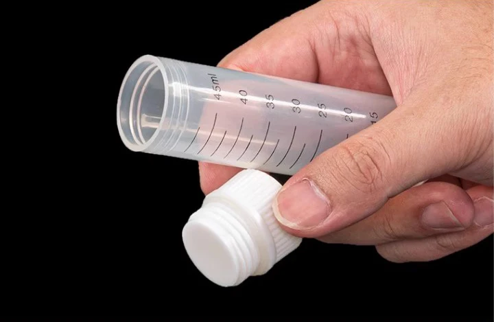 2000RPM Hochgeschwindigkeits-Zentrifugierröhrchen 10ml 15ml 30ml 50ml 85ml 100ml Polypropylen-Zentrifugieröhrchen, Reagenzgläser mit Schraubverschluss – Detail 3