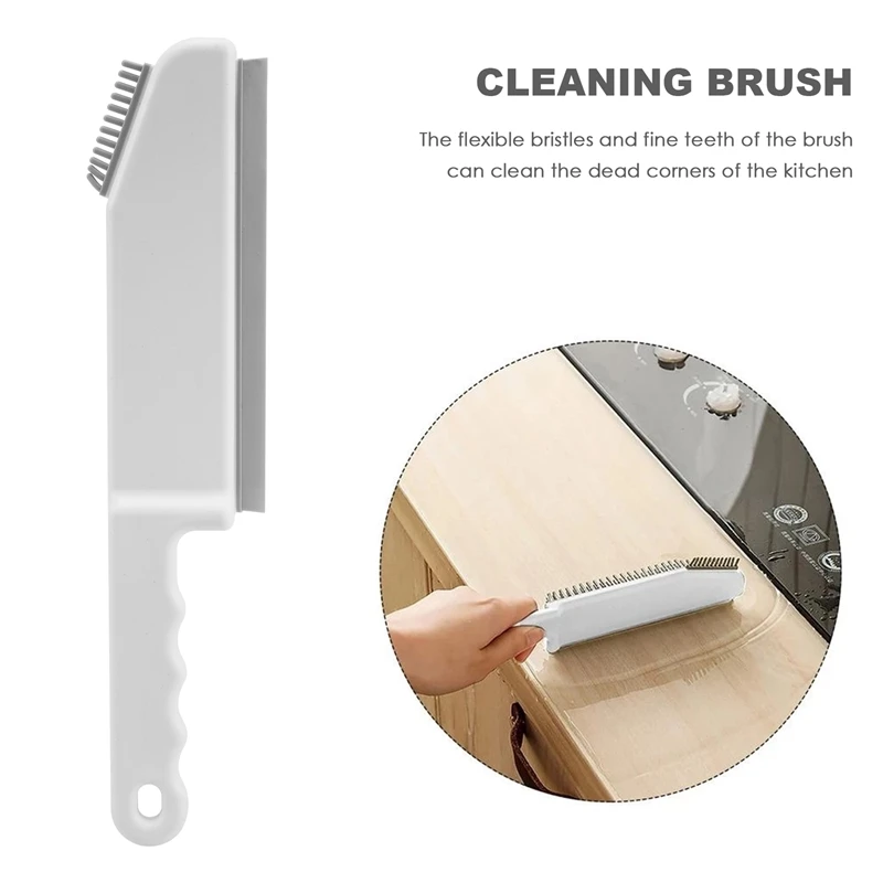 Multifunctional Cleaning Brush, Crevice Brush, Scraper Brush, 3 In 1, For Kitchen, Bathroom And Living Room