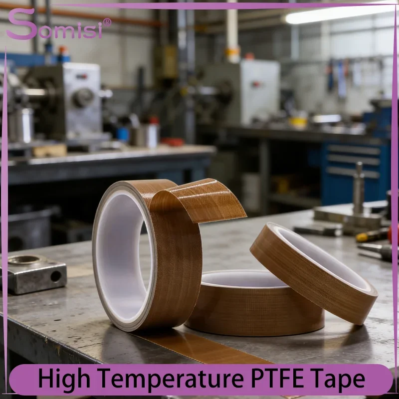 High-temperature Resistant PTFE Tape Insulation Wear-resistant Thickness 0.13mm/0.18mm Mechanical Maintenance Electrical Tapes