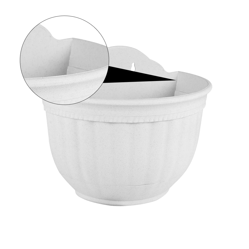 

Wall Hanging Flower Pot Modern Pots Planter Home Outdoor Plastic Basket Nursery