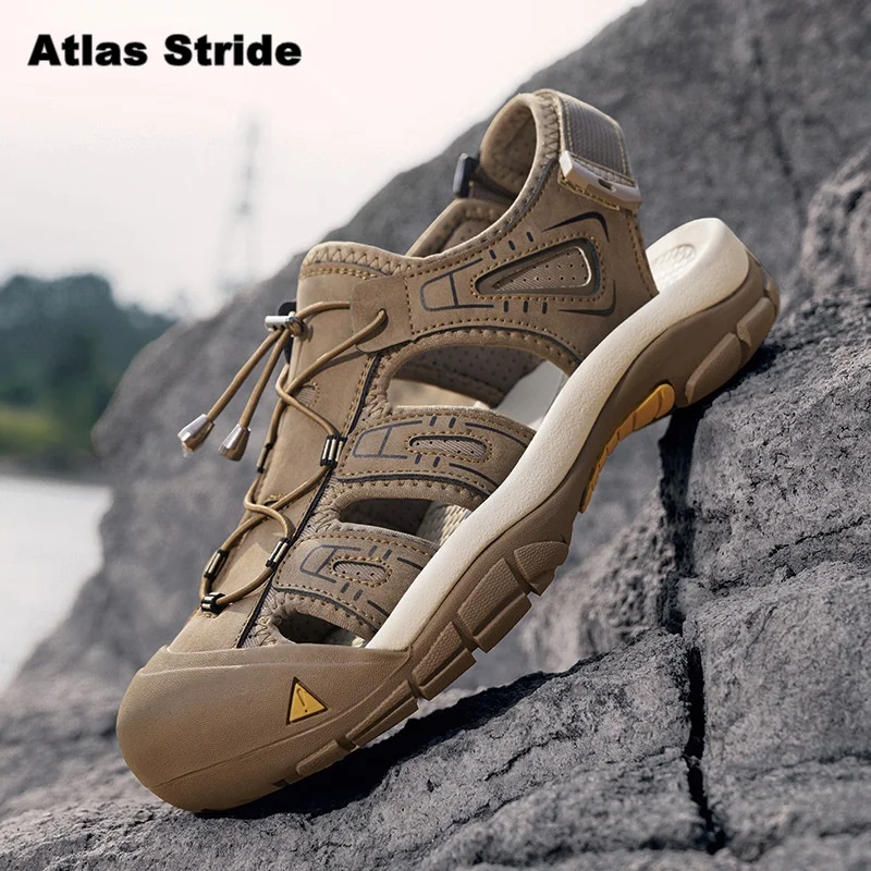 Closed Toe Hiking Sandals NonSlip Breathable Outdoor Trekking Shoes Lightweight WearResistant Summer Beach Walking Footwear 2