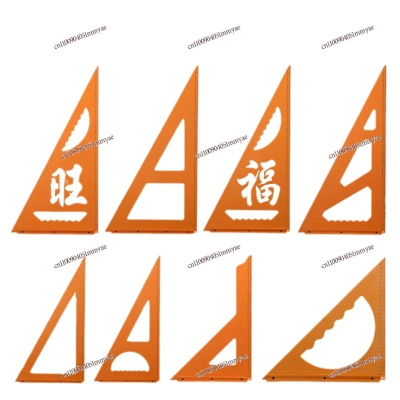 

Woodworking Bakelite Triangle Ruler 90 Degree Square High Precision Measurement Woodworking Special Ruler Aluminum Alloy Base