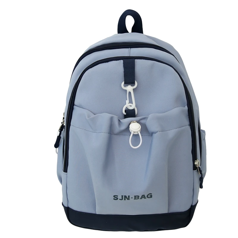 Nylon Color Matching Backpacks Large Capacity Casual Versatile Durable Schoolbags for Women 2024 Fashion Simple Hot Sale