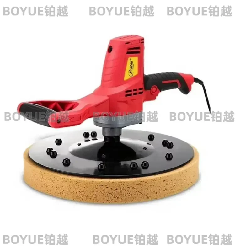 Electric Cement Wall Plastering Machine Handheld Long Rod Grinder for Concrete Surface Smoothing and Polishing Tool