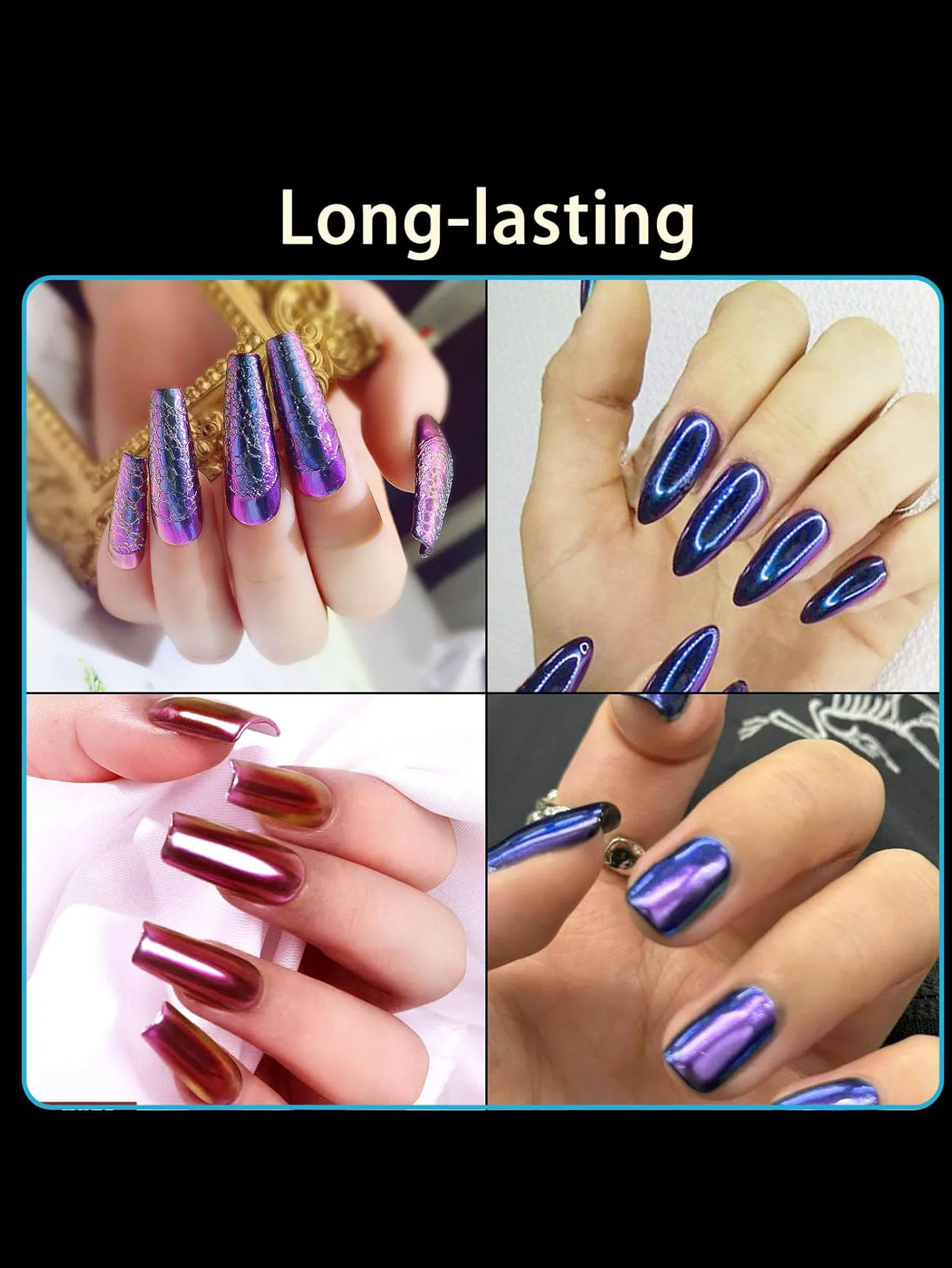 1 barattolo di glitter per unghie effetto specchio camaleonte rosso net0.5g polvere per unghie cromata metallizzata scintillante lucentezza lucidatura UV polvere per manicure