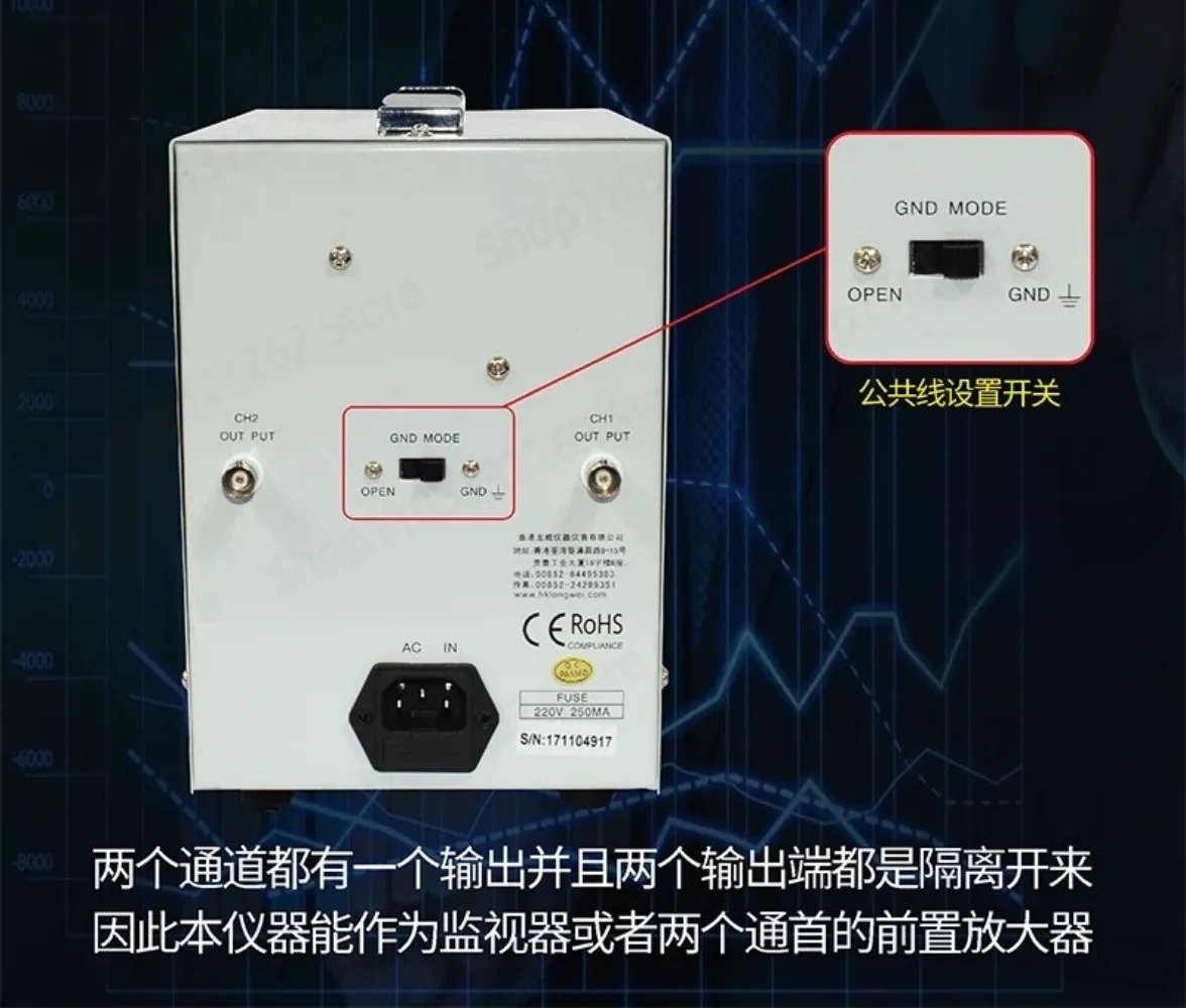 322 Dual Channel AC Millivoltmeter High Precision 10Hz to 1MHz Dual Pointer Tester