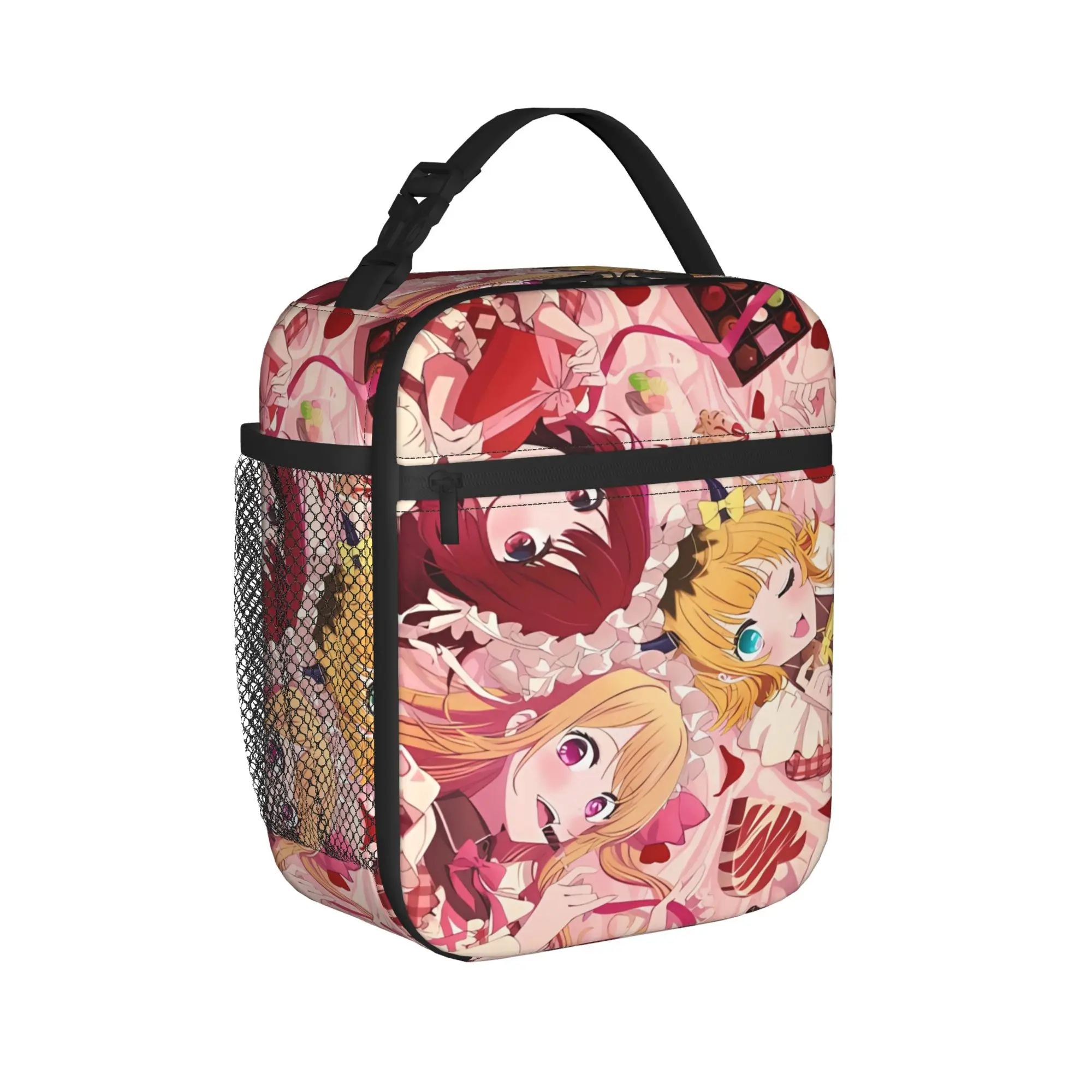 Anime OSHI NO KO Ai Lunch Bag  Portable Lunch Box Child Travel Graphic Design Cooler Bag Casual Oxford Thermal Tote Handbags