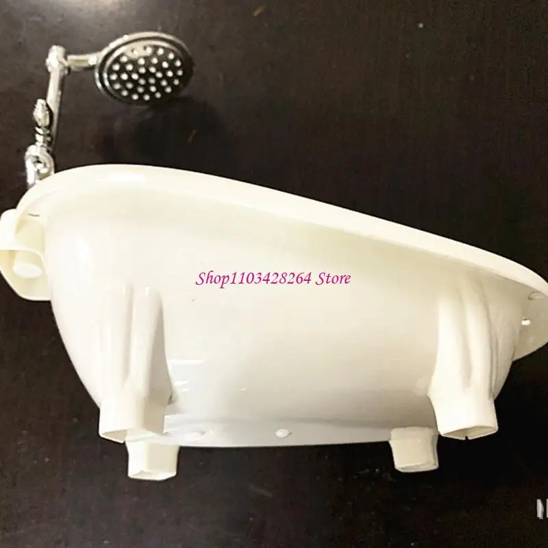 

Exquisite Mini Bathtub for Dollhouses Furniture and Decors Realistic Bath Tub