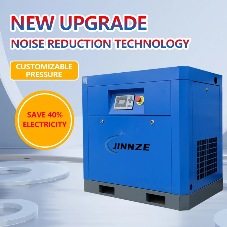 220 فولت الروتاري البنزين الغاز المحمول 10HP 4-IN-1 7.5kw سرعة ثابتة الروتاري المسمار ضاغط الهواء الصناعية #3