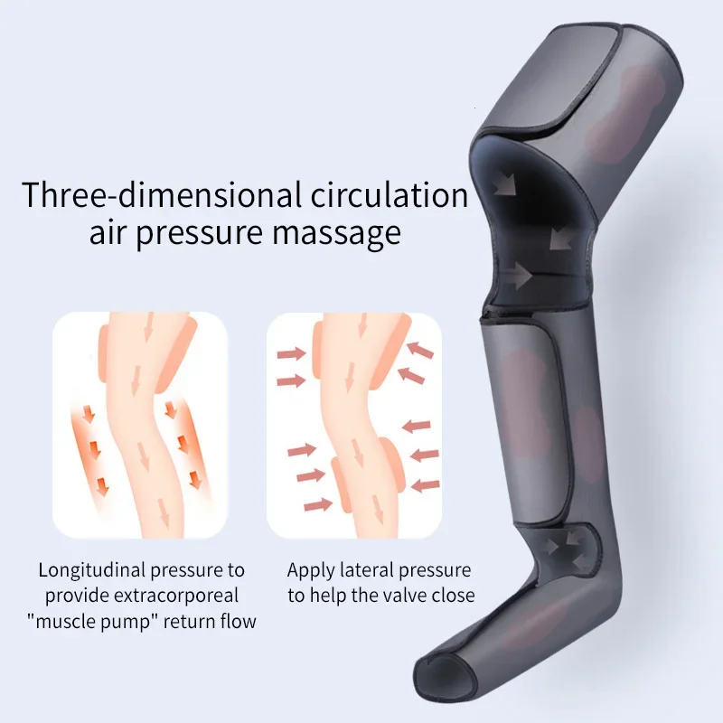 Leg Massager Boots Calf Foot  Airbag Wrap Compression Electric Leg Massage Airwace Foot  Health care Relax Pressotherapy