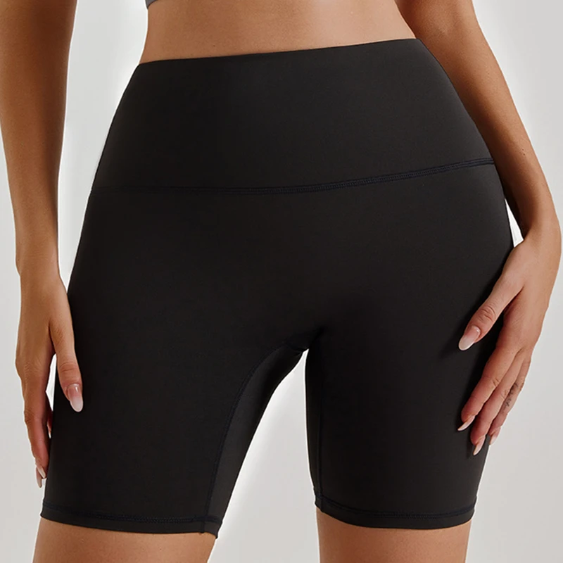 Solid Color High Waist Yoga Ultrashort Leggings Soft Women Gym Athletic Tight Sport Short Compression Comprehensive Training Jog