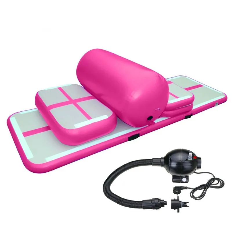 Gymnastik-Lufttumbling-Track, ein Set kleiner aufblasbarer Sprungmatten, aufblasbarer Sport-Airtrack für das Fitnessstudio mit Pumpe – Detail 5