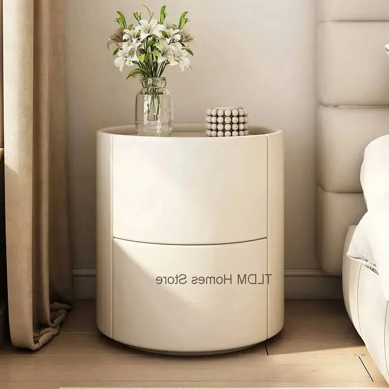 Nightstands Drawers With Luxury With Storage Bedroom Design Narrow Tall Nightstands Table Chevet Round Chambre Modern Furniture