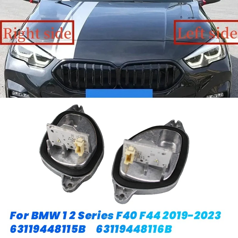 AU05 -Car Headlight LED Module Daytime Running Lights Source For BMW 1 2 Series F40 F44 2019-2023 63119448115B 63119448116B