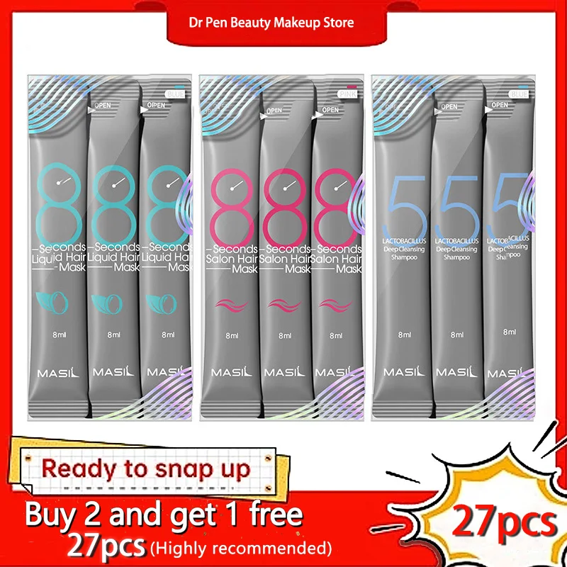 8ml 8 Seconds Salon Hair Mask Masil Hair Restoration Premium Treatments Keratin Repairing Supple Hydration Hair Care Mask