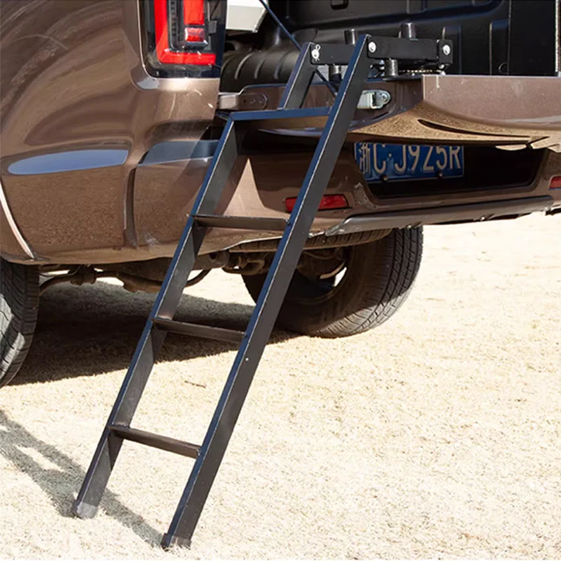

High Quality Accessories Car Aluminum Alloy Rear Ladder For Pick Up