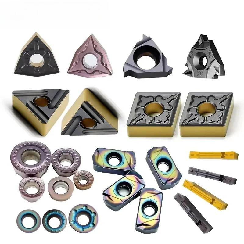 10pcs Indexable CNC Lathe Carbide Inserts Cutting Tool TNMG CNMG APMT RPMT LNMU ER Grooving Milling Turning Insert