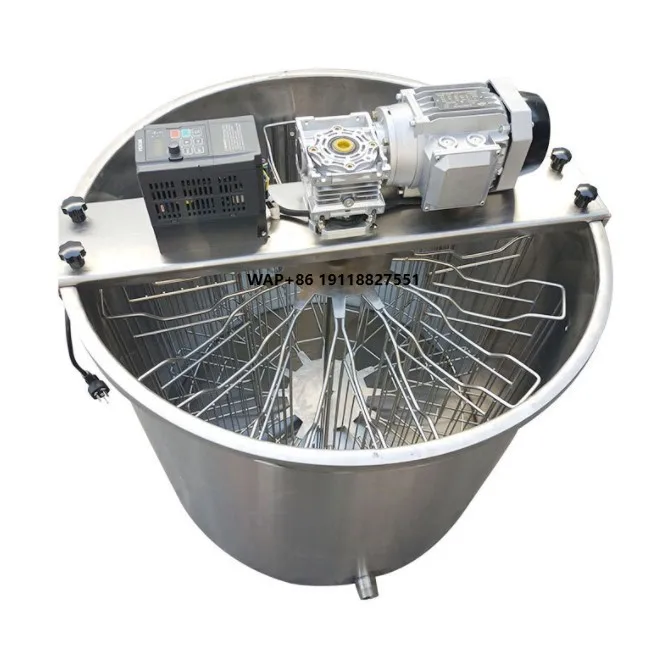 

12 Frame Automatic Reversible Radial Bee Honey Processing Machine 220V New Condition Honey Extractor with Extraction Spinner