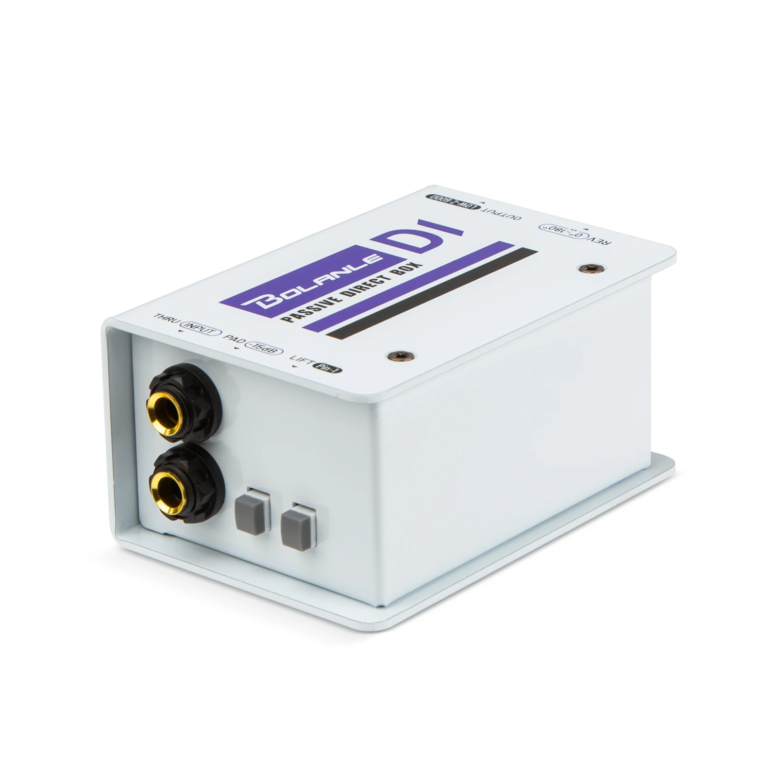 Bolanle D1 Passive  DI Box Single Channel - Jensen Transformer for Guitar/Keyboard/Bass, Balanced XLR Output, Ground Lift Switch