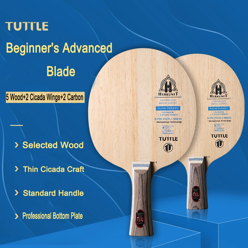 

TUTTLE HERKUNFT Table Tennis Blade 9-layer Strong Strength Steady Ball Pulling Ping Pong Bottom Plate for Beginner's Advanced