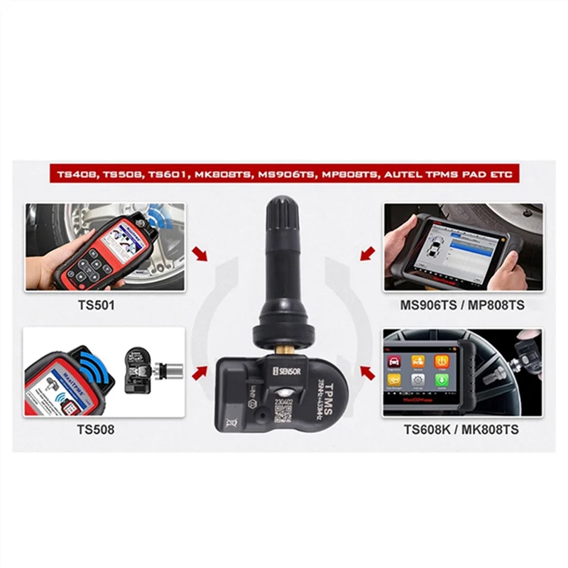 

Practical 5Pcs MX Sensor Programmable For Autel TS408 TS508 ITS600 315MHZ+433Mhz 2 In 1 TPMS Tire Pressure Sensor Monitor System