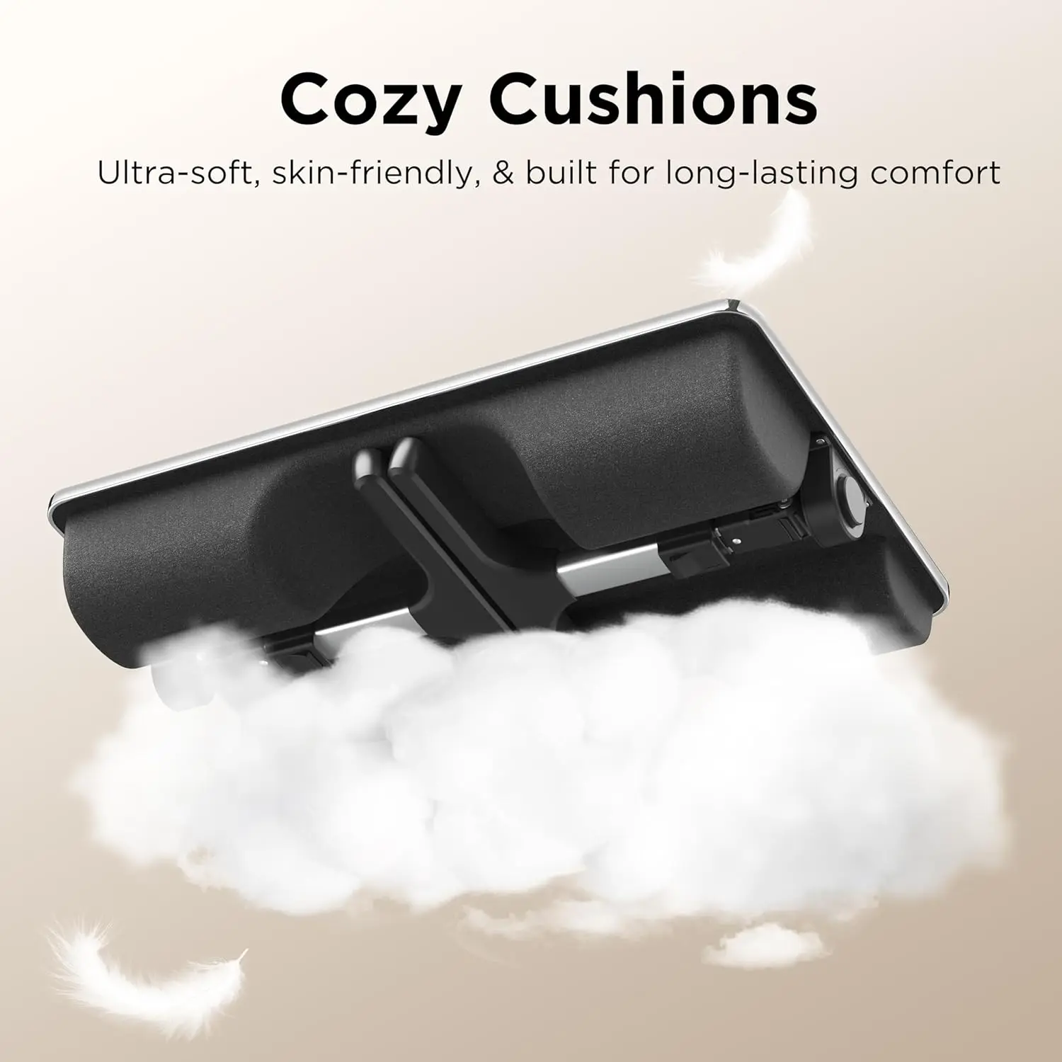 Adjustable Foldable Lap Desk with Soft Cushions - Height & Angle Control for Bed, Couch, or Desk Use