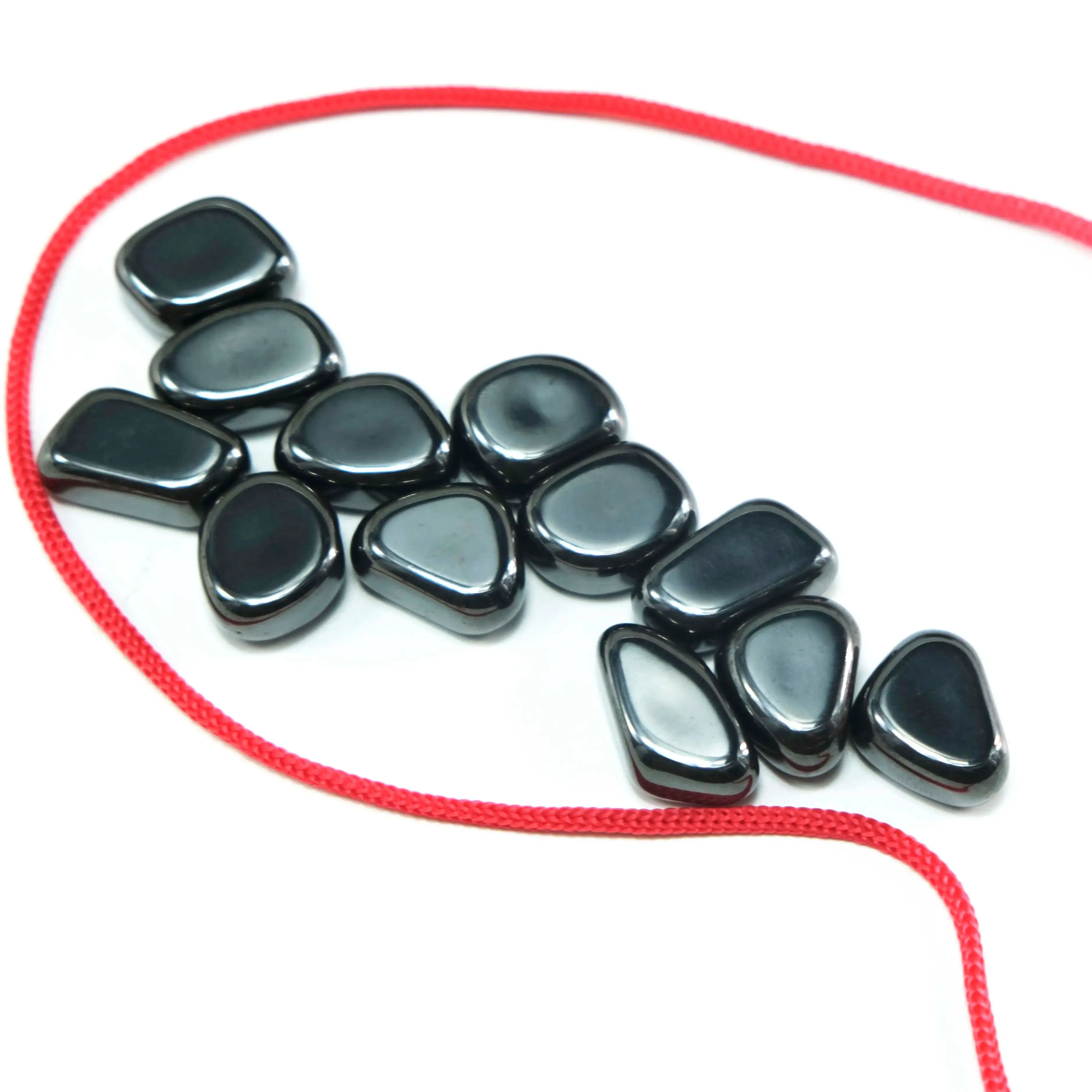 12PCS Match Color Rope Fridge Magnetic Stone Set DIY Photo Wall Irregular Black Lodestone Family Magnet Pushpin Multi Functional