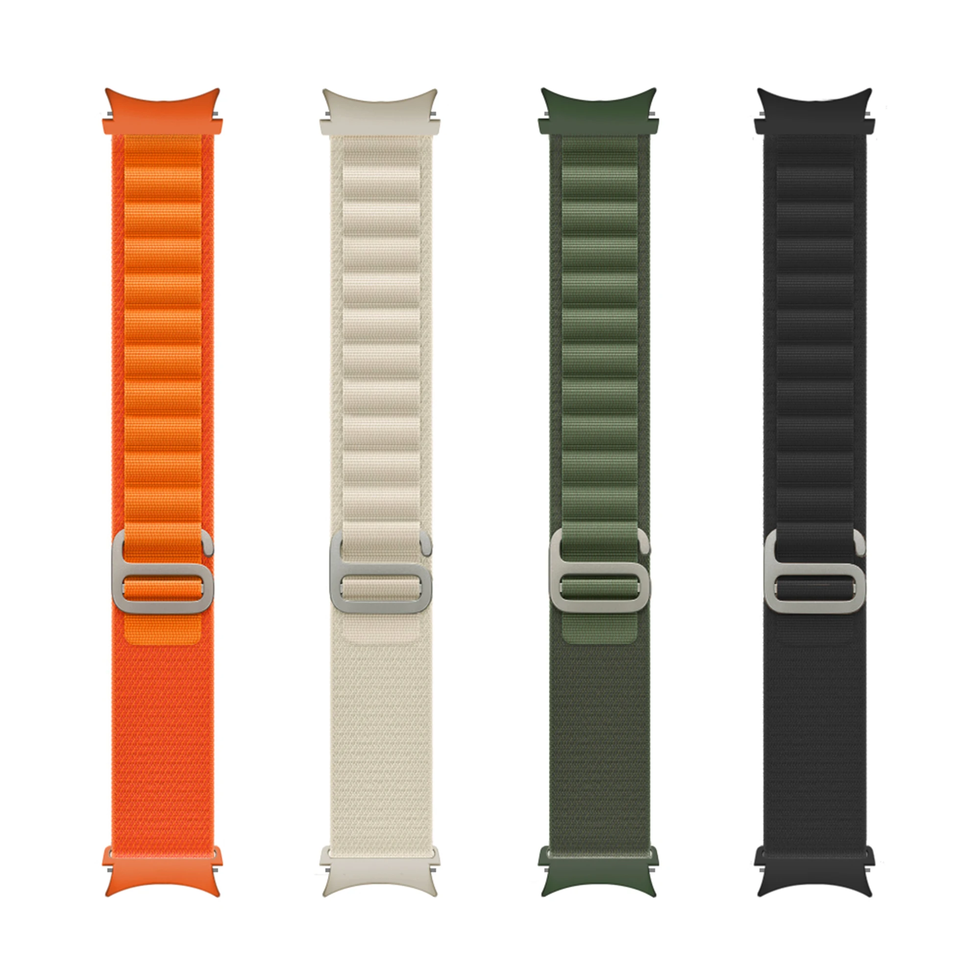 Correa de 20mm para Samsung Galaxy watch 4 44mm 40mm/classic/active 2/watch 3 Alpine loop, pulsera de nailon Galaxy watch 5 Pro 45mm