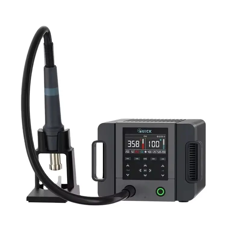 Smart Hot Air QUICK 861 Pro Desoldering Station English Voice Control for Phone Motherboard IC Chip Multifunctional Repair