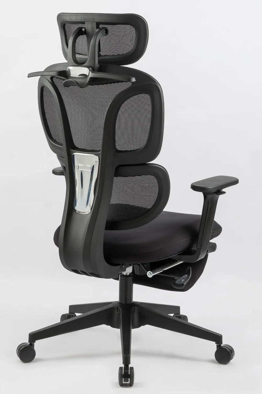 Ergonomic Office Chair with Foot Rest, High Back Computer Chair with Dynamic Lumbar Support, 2D Headrest, 4D Armrests, Mesh Desk
