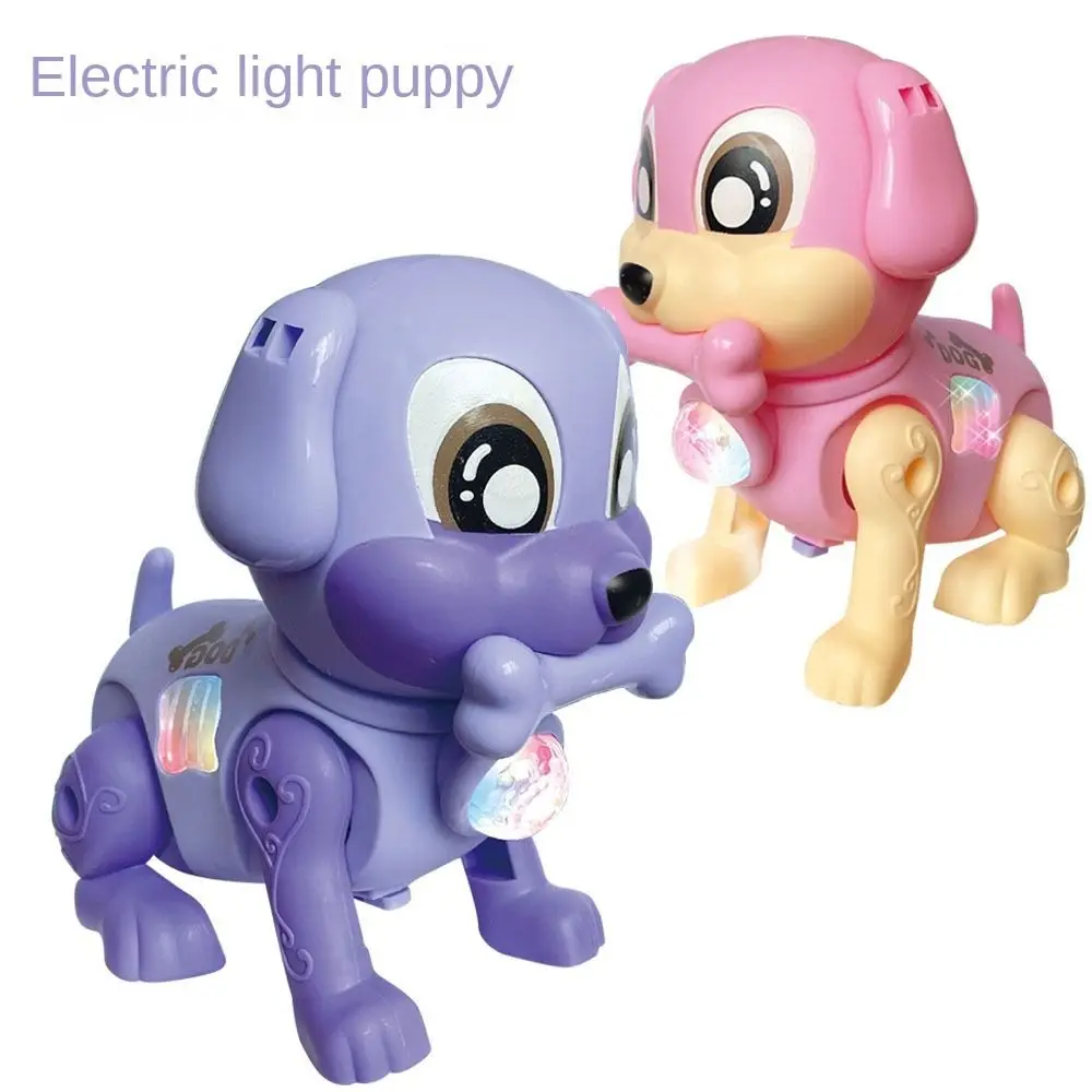 Giocattoli elettrici per cani che mordono l'osso Educativi precoci Pull-wire Pull-wire Walking Dog Robot Cani in osso Cartoon Giocattoli per cani che saltano